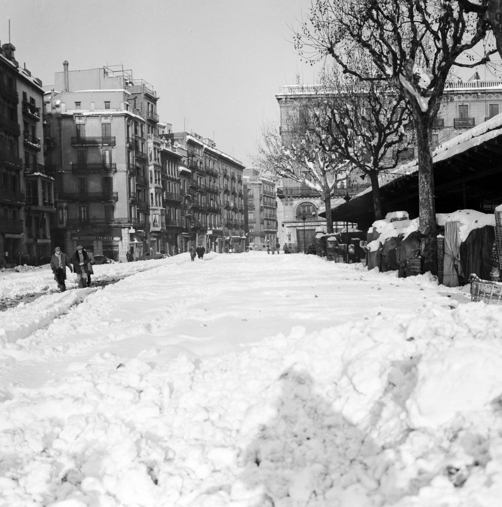La nevada de 1962 al carrer Comerç